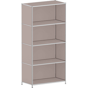 viasit Aktenregal System4 taupe 77,9 x 40,4 x 155,7 cm von viasit