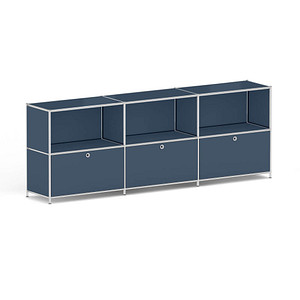 viasit Sideboard System4, 214891 violettblau 227,9 x 40,4 x 80,7 cm von viasit