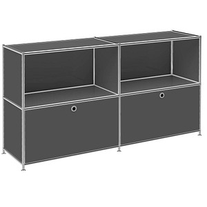 viasit Sideboard System4, 47479 anthrazit 152,9 x 40,4 x 80,7 cm von viasit