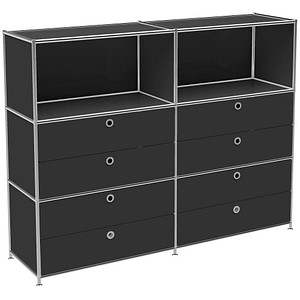viasit Sideboard System4, 47482 schwarz 152,9 x 40,4 x 118,2 cm von viasit