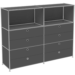 viasit Sideboard System4, 47483 anthrazit 152,9 x 40,4 x 118,2 cm von viasit