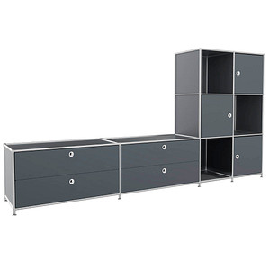 viasit Sideboard System4, 83904 anthrazit 227,9 x 40,4 x 118,2 cm von viasit