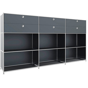 viasit Sideboard System4, 83914 anthrazit 227,9 x 40,4 x 118,2 cm von viasit