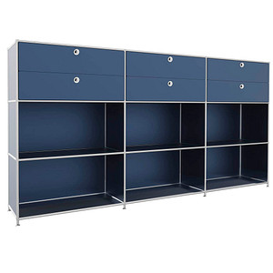 viasit Sideboard System4, 83916 violettblau 227,9 x 40,4 x 118,2 cm von viasit