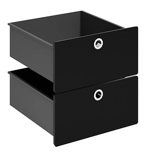 viasit System4 Schubladen schwarz 37,5 x 37,5 x 37,5 cm von viasit