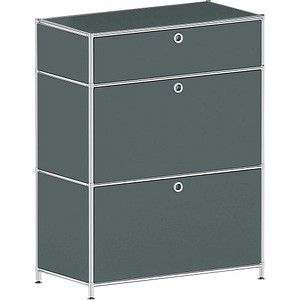 viasit System4 Schubladenschrank anthrazit 1 Schublade 77,9 x 40,4 x 99,35 cm von viasit