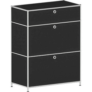 viasit System4 Schubladenschrank schwarz 1 Schublade 77,9 x 40,4 x 99,35 cm von viasit
