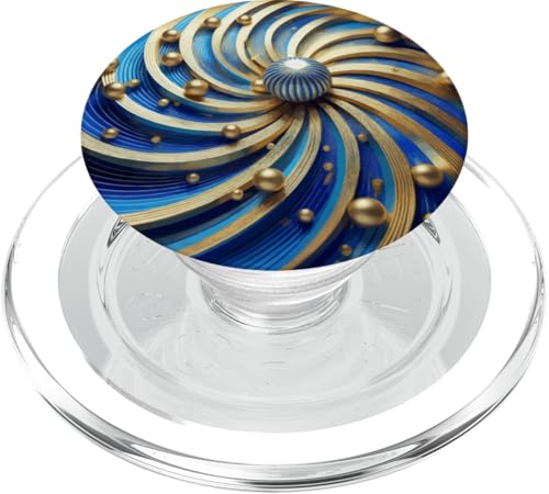 Blaue und goldene Fibonacci-Spirale PopSockets PopGrip für MagSafe Blaue und goldene Fibonacci-Spirale PopSockets PopGrip für MagSafe von vickybragomitchell