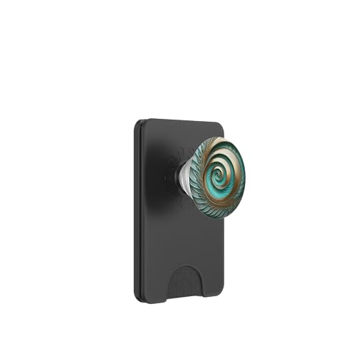 Gold Silber Türkis Spirale PopSockets PopWallet für MagSafe Gold Silber Türkis Spirale PopSockets PopWallet für MagSafe von vickybragomitchell