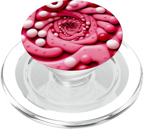 Rosa und weiße Fibonacci-Spirale PopSockets PopGrip für MagSafe Rosa und weiße Fibonacci-Spirale PopSockets PopGrip für MagSafe von vickybragomitchell
