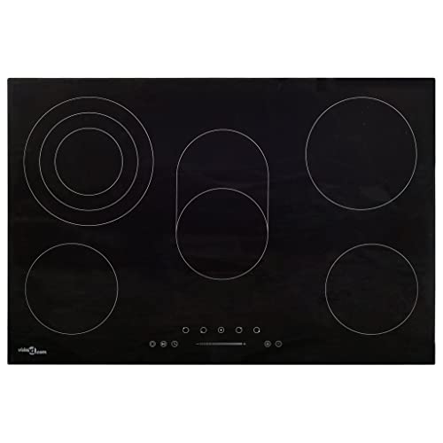 Glaskeramik-Kochfeld mit 5 Zonen Touch-Bedienfeld 90 cm 8500W Glaskeramik-Kochfeld mit 5 Zonen Touch-Bedienfeld 90 cm 8500W von vidaXL
