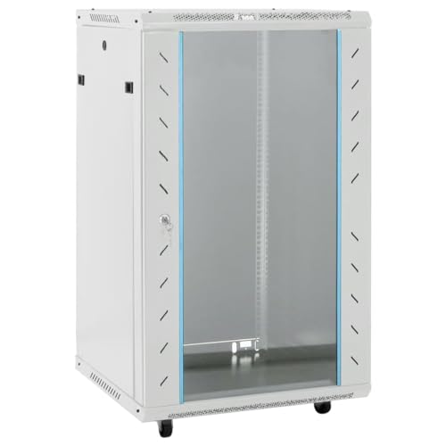 vidaXL 18U Netzwerkschrank, Serverschrank mit Rollen, Datenschrank Abschließbar, Server Schrank Freistehend Abnehmbare Seitenteile, 19" IP20 vidaXL 18U Netzwerkschrank, Serverschrank mit Rollen, Datenschrank Abschließbar, Server Schrank Freistehend Abnehmbare Seitenteile, 19" IP20 von vidaXL