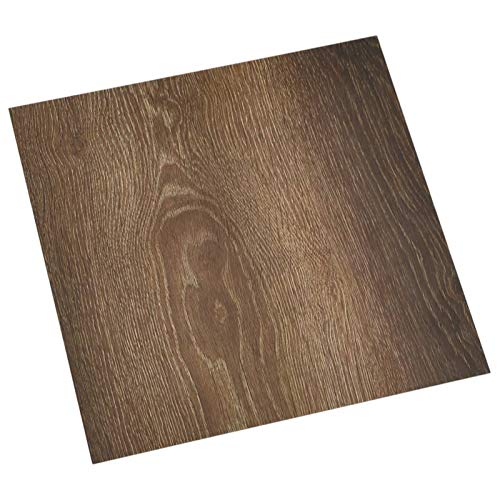 vidaXL 55x PVC-Fliesen Selbstklebend Vinyl-Fliesen Bodenbelag Vinylboden Laminat Dielen Fußboden Laminatboden Fliese Wohnzimmer 5,11m² Braun von vidaXL