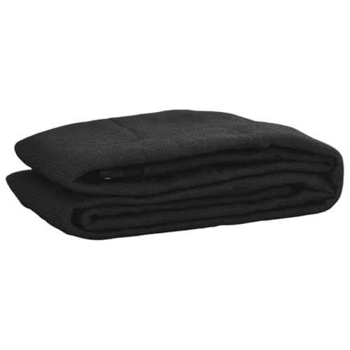 vidaXL Anhängernetz Feinmaschig Ladungssicherungsnetz Transportnetz Sicherungsnetz Netz für Anhänger Abdecknetz Gepäcknetz HDPE 2x3m Schwarz von vidaXL