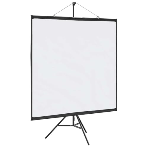 vidaXL Beamer Leinwand mit Stativ 72 Zoll 1:1, Projektionswand, Leinwand, Heimkino-Leinwand, Beamer Leinwand, Rolloleinwand von vidaXL