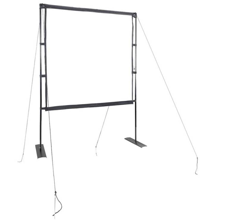 vidaXL Deckeneinbauleinwand (Beamer Leinwand mit Ständer 89 Zoll 1:1) von vidaXL