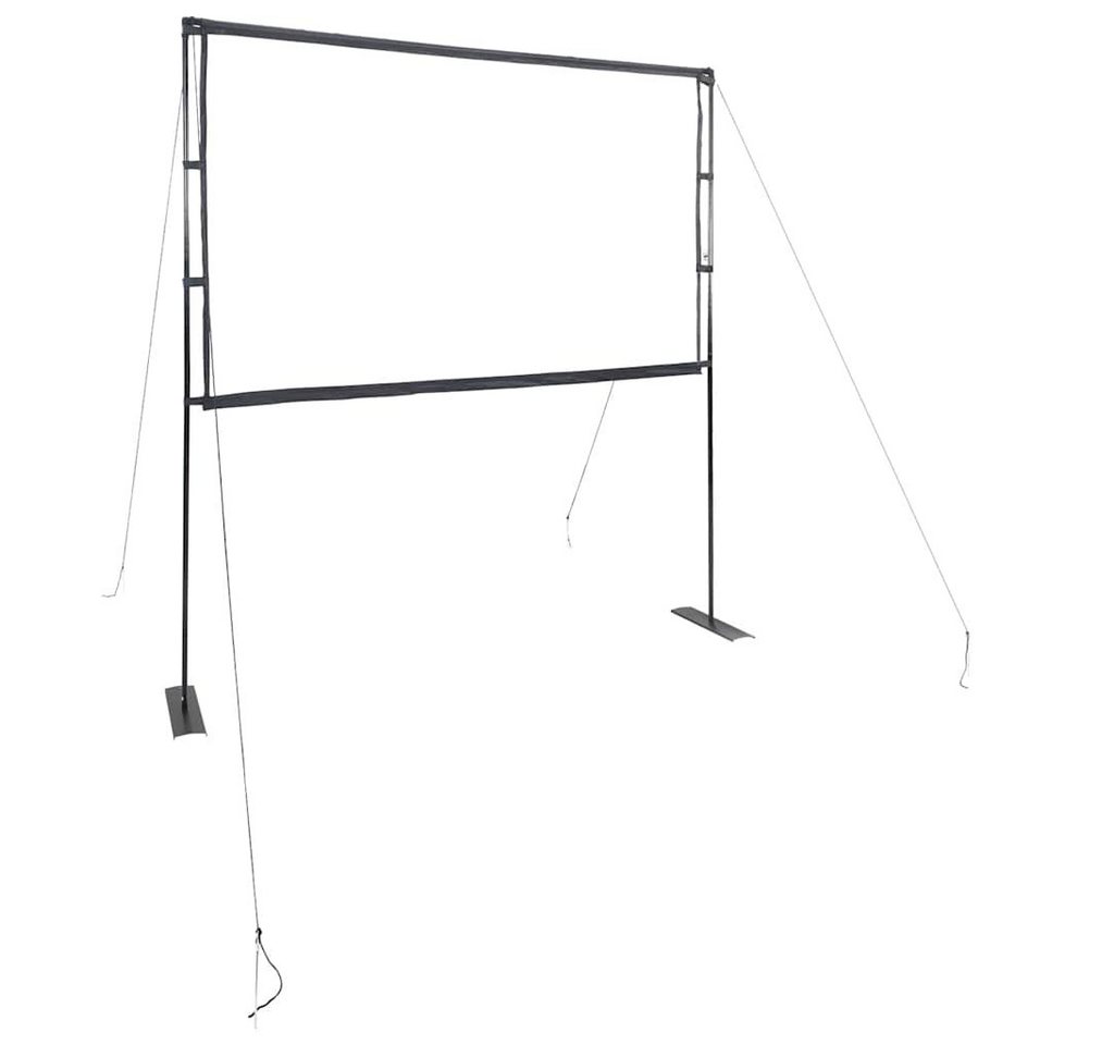 vidaXL Deckeneinbauleinwand (Beamer Leinwand mit Ständer 90 Zoll 16:9) von vidaXL