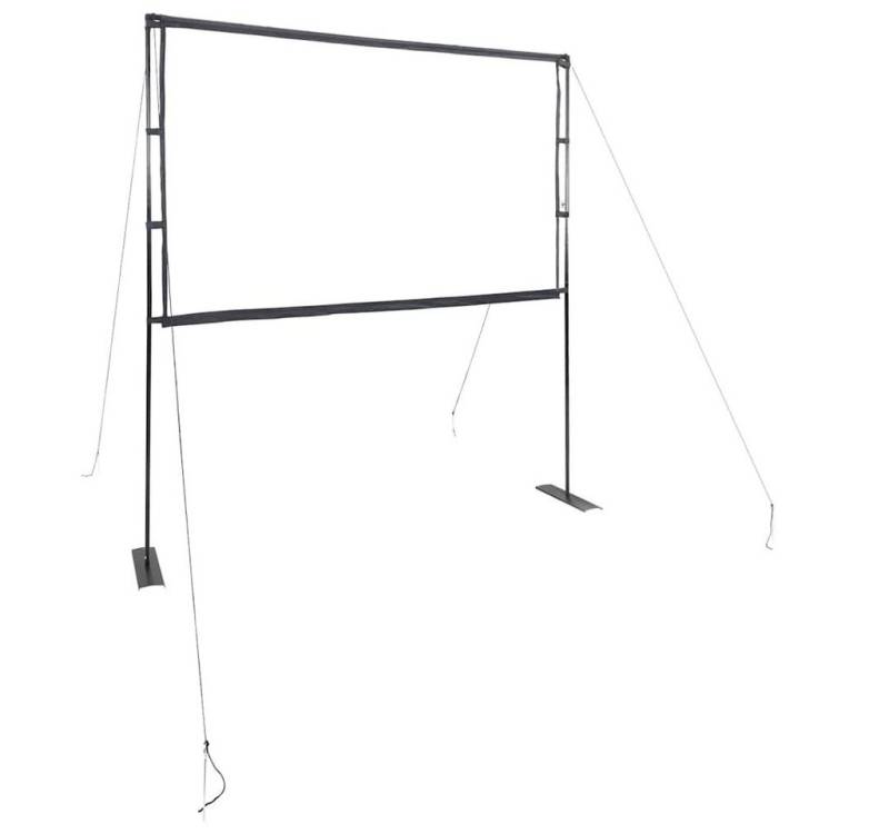 vidaXL Deckeneinbauleinwand (Beamer Leinwand mit Ständer 90 Zoll 16:9) von vidaXL