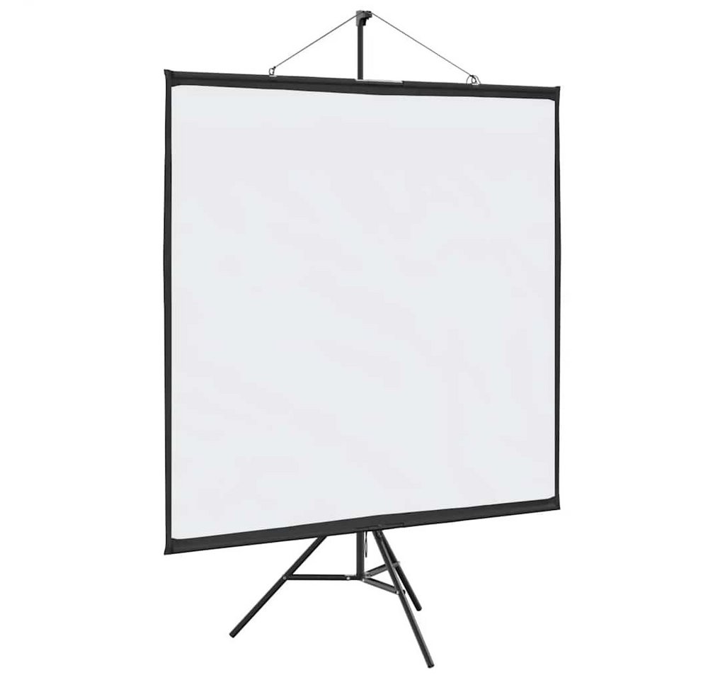 vidaXL Deckeneinbauleinwand (Beamer Leinwand mit Stativ 81 Zoll 1:1) von vidaXL