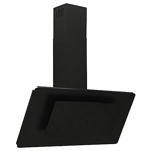 vidaXL Dunstabzugshaube 90 cm Edelstahl und Hartglas Schwarz vidaXL Dunstabzugshaube 90 cm Edelstahl und Hartglas Schwarz von vidaXL