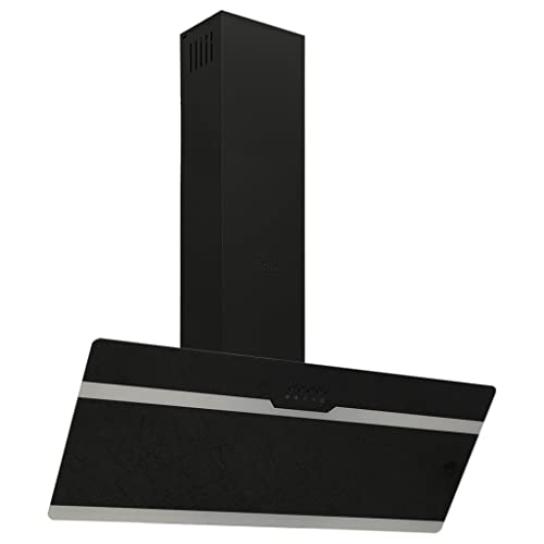 vidaXL Dunstabzugshaube 90 cm Stahl und Hartglas Schwarz vidaXL Dunstabzugshaube 90 cm Stahl und Hartglas Schwarz von vidaXL
