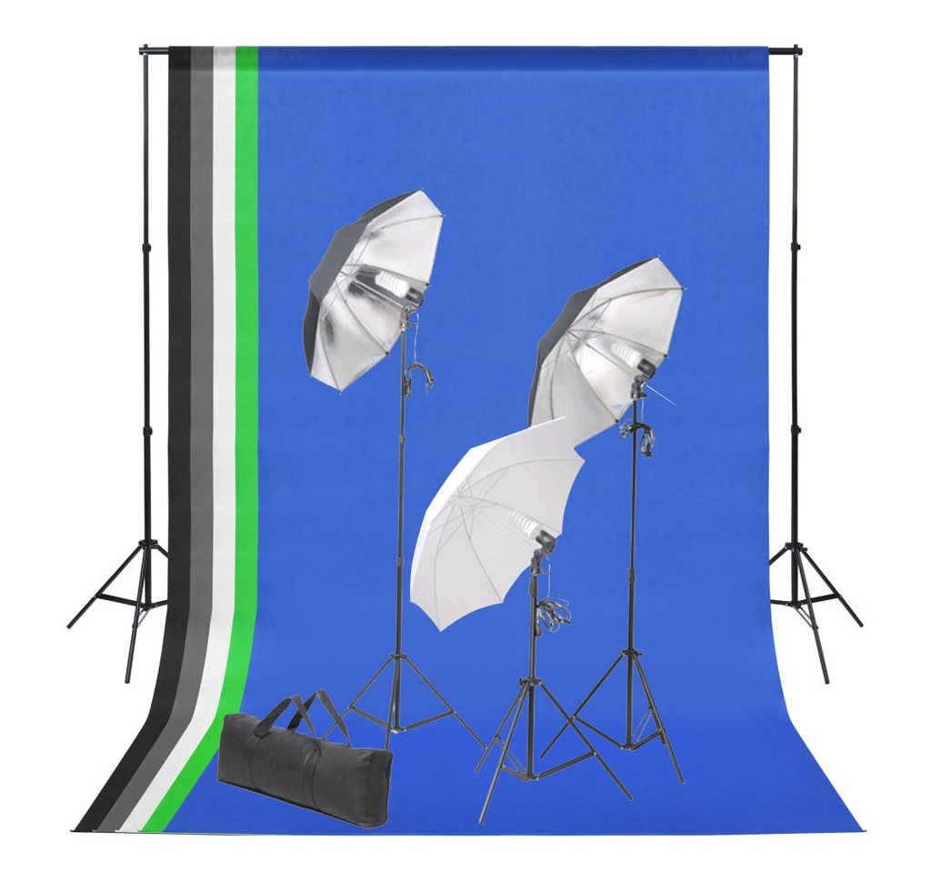vidaXL Fotohintergrund Fotostudio-Kit mit Hintergrund und Beleuchtungsset von vidaXL