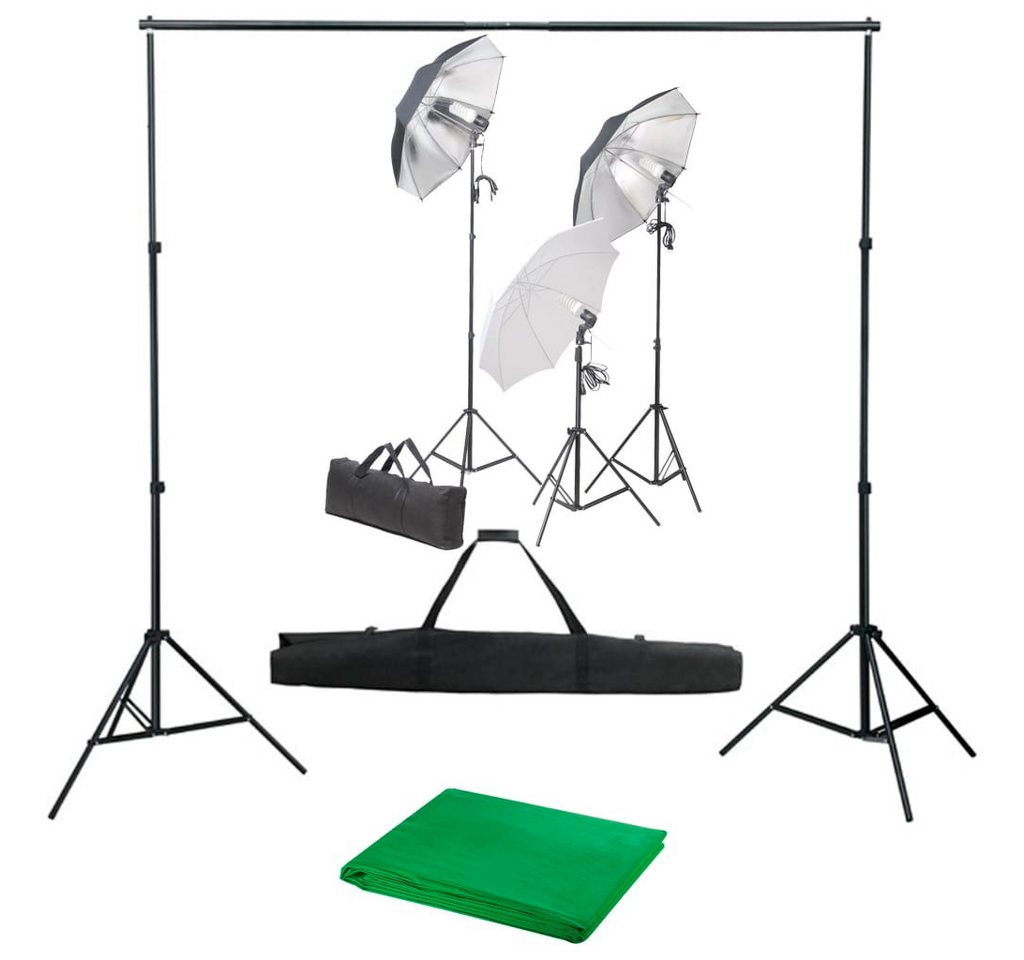 vidaXL Fotohintergrund Fotostudio Set mit Lampen-Set und Hintergrund vidaXL Fotohintergrund Fotostudio Set mit Lampen-Set und Hintergrund von vidaXL