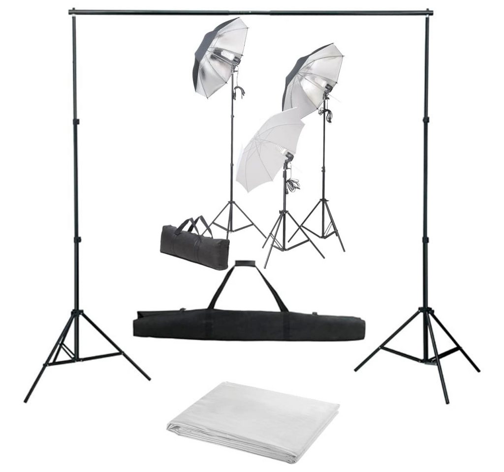 vidaXL Fotohintergrund Fotostudio Set mit Lampen-Set und Hintergrund vidaXL Fotohintergrund Fotostudio Set mit Lampen-Set und Hintergrund von vidaXL