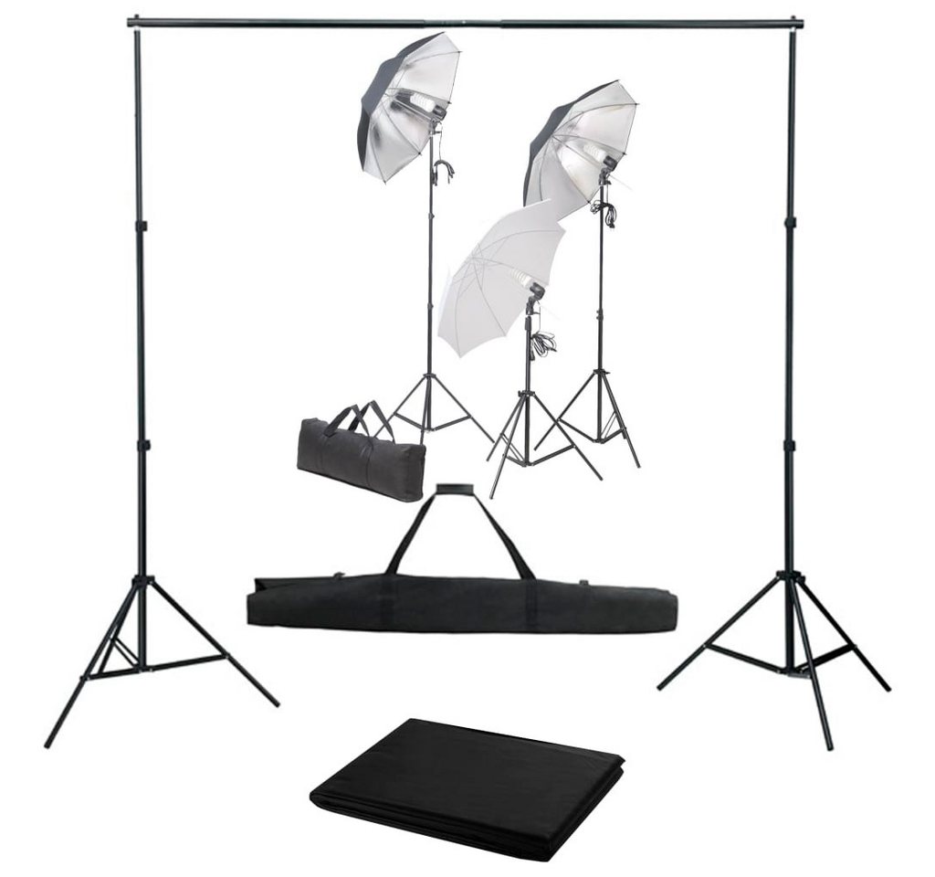 vidaXL Fotohintergrund Fotostudio Set mit Lampen-Set und Hintergrund vidaXL Fotohintergrund Fotostudio Set mit Lampen-Set und Hintergrund von vidaXL