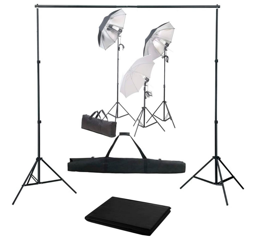vidaXL Fotohintergrund Fotostudio Set mit Lampen-Set und Hintergrund vidaXL Fotohintergrund Fotostudio Set mit Lampen-Set und Hintergrund von vidaXL