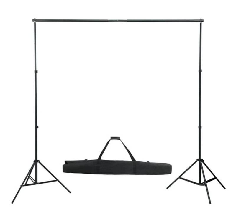 vidaXL Fotohintergrund Fotostudio Set mit Leuchten Schirmen Hintergrund Reflektor von vidaXL