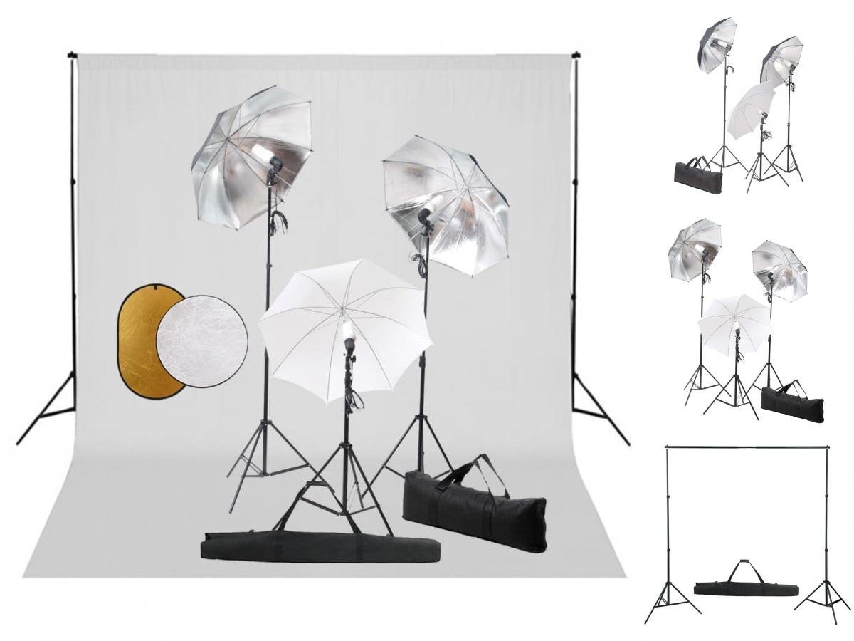 vidaXL Fotohintergrund Fotostudio Set mit Leuchten Schirmen Hintergrund Reflektor vidaXL Fotohintergrund Fotostudio Set mit Leuchten Schirmen Hintergrund Reflektor von vidaXL