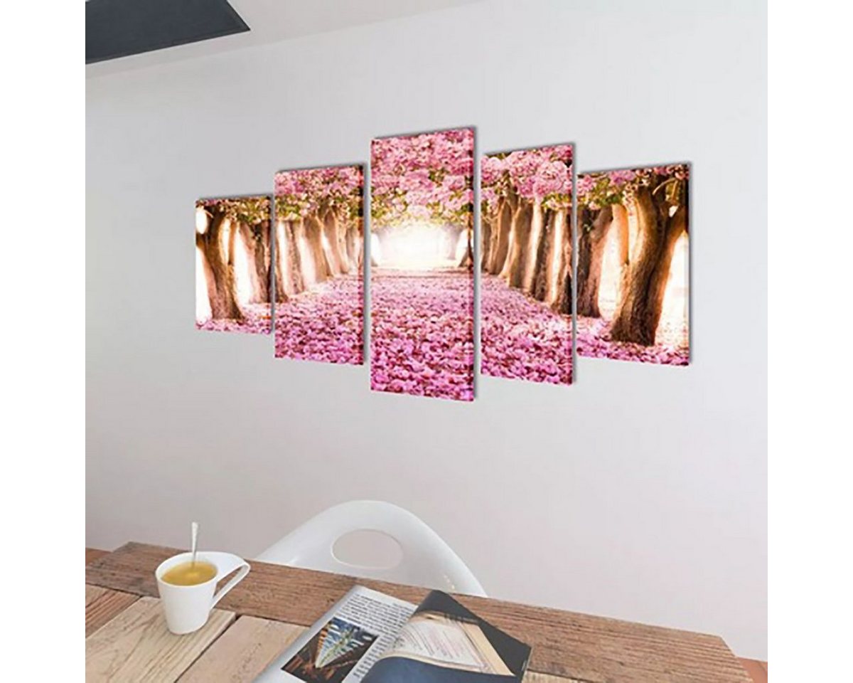 vidaXL Fotohintergrund Wandbild-Set Kirschblüte 100 x 50 cm von vidaXL