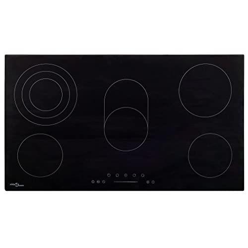 vidaXL Glaskeramikkochfeld mit 5 Zonen Touch-Bedienfeld Kindersicherung Elektrisch Domino Kochfeld Einbaukochfeld Kochplatte 77cm 8500W vidaXL Glaskeramikkochfeld mit 5 Zonen Touch-Bedienfeld Kindersicherung Elektrisch Domino Kochfeld Einbaukochfeld Kochplatte 77cm 8500W von vidaXL