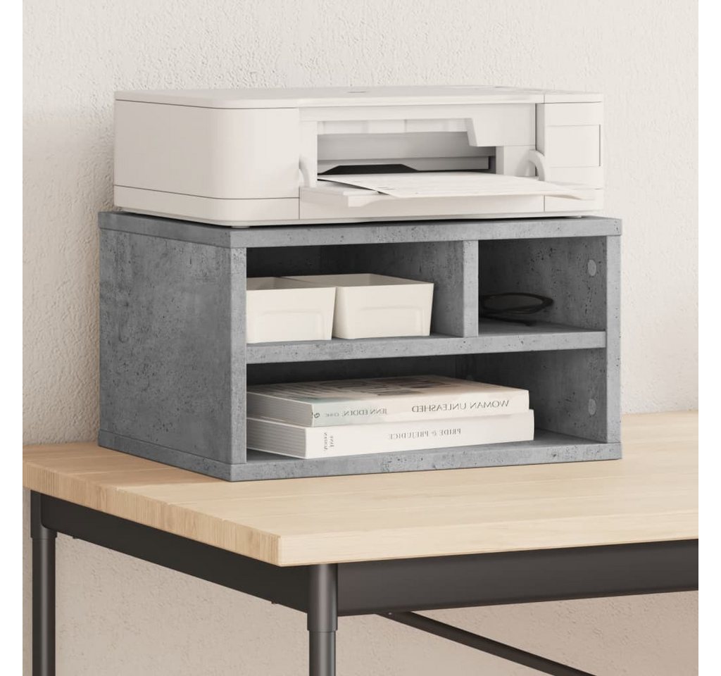 vidaXL Halterung, (Druckerständer Betongrau 40x32x22,5 cm Holzwerkstoff) von vidaXL