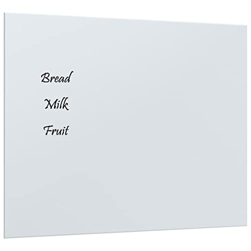 vidaXL Magnettafel Wandmontage Memoboard Glastafel Glasboard Whiteboard Wandtafel Glasmagnettafel Magnetboard Weiß 50x40cm Hartglas von vidaXL