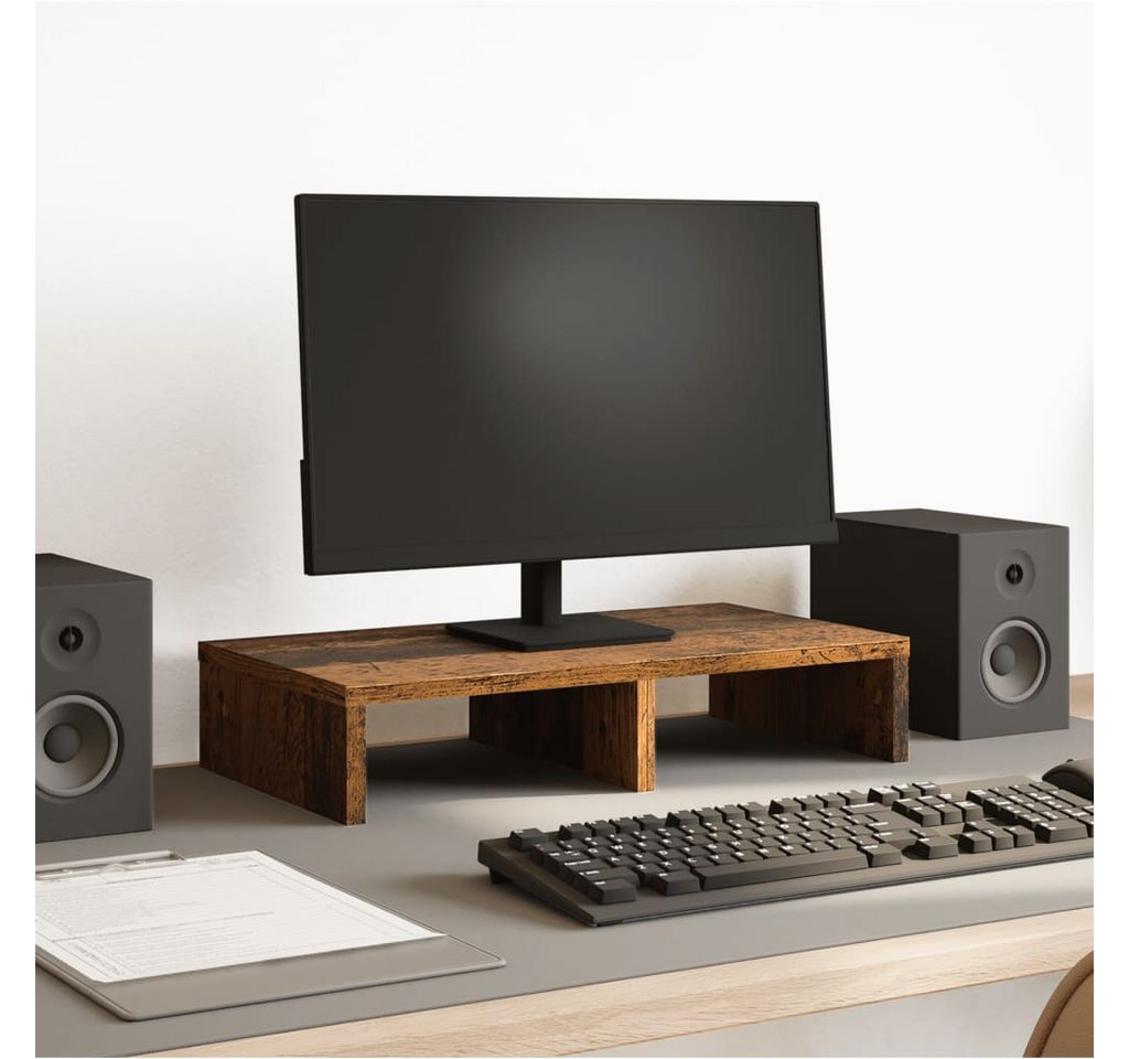 vidaXL Monitorständer, (Monitorständer Altholz-Optik 50x27x10 cm Holzwerkstoff) von vidaXL