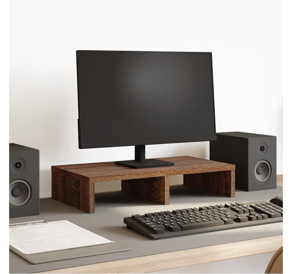 vidaXL Monitorständer, (Monitorständer Eichen-Optik 50x27x10 cm Holzwerkstoff) von vidaXL