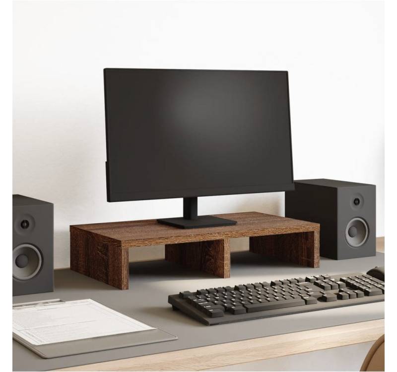 vidaXL Monitorständer, (Monitorständer Eichen-Optik 50x27x10 cm Holzwerkstoff) von vidaXL