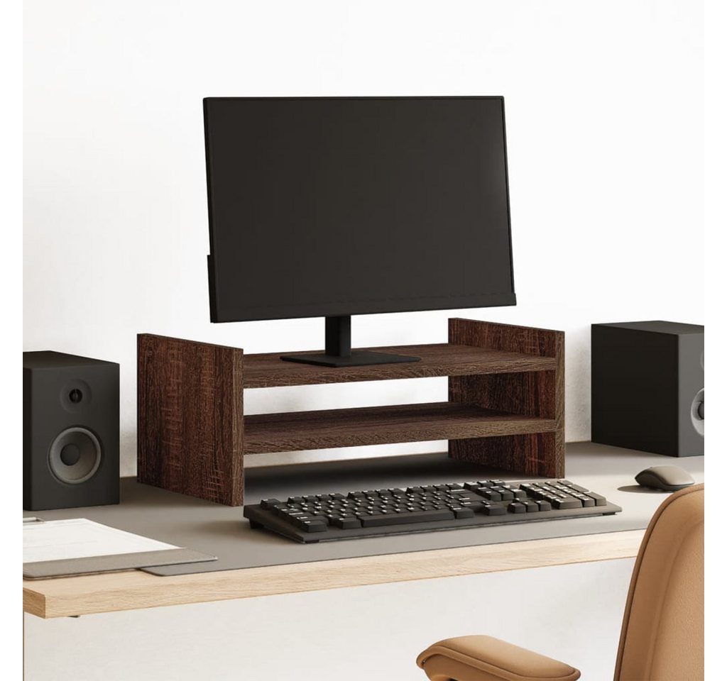 vidaXL Monitorständer, (Monitorständer Eichen-Optik 50x27x20 cm Holzwerkstoff) von vidaXL