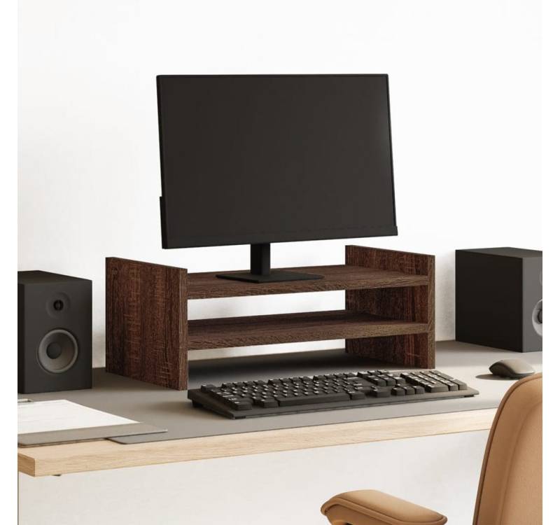 vidaXL Monitorständer, (Monitorständer Eichen-Optik 50x27x20 cm Holzwerkstoff) von vidaXL
