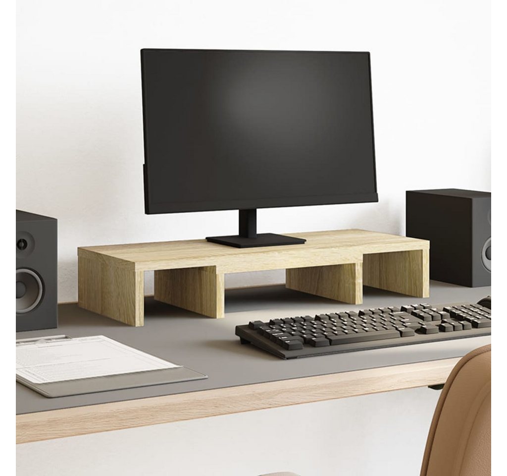 vidaXL Monitorständer, (Monitorständer Verstellbar Sonoma-Eiche 60x24x10,5 cm) von vidaXL