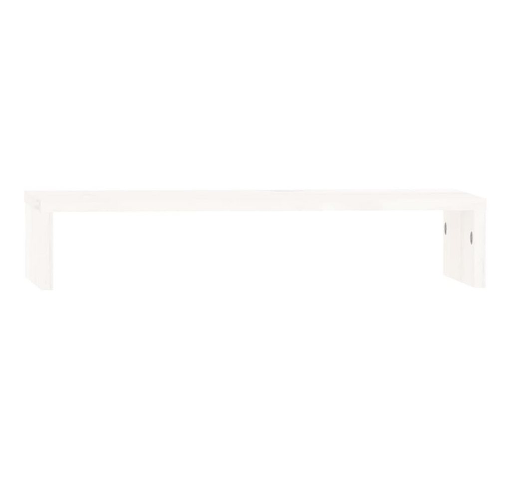 vidaXL Monitorständer, (Bildschirmständer Weiß 50x27x10 cm Massivholz Kiefer) vidaXL Monitorständer, (Bildschirmständer Weiß 50x27x10 cm Massivholz Kiefer) von vidaXL