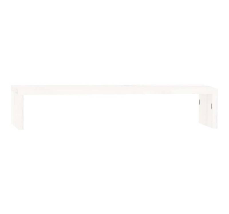 vidaXL Monitorständer, (Bildschirmständer Weiß 50x27x10 cm Massivholz Kiefer) von vidaXL