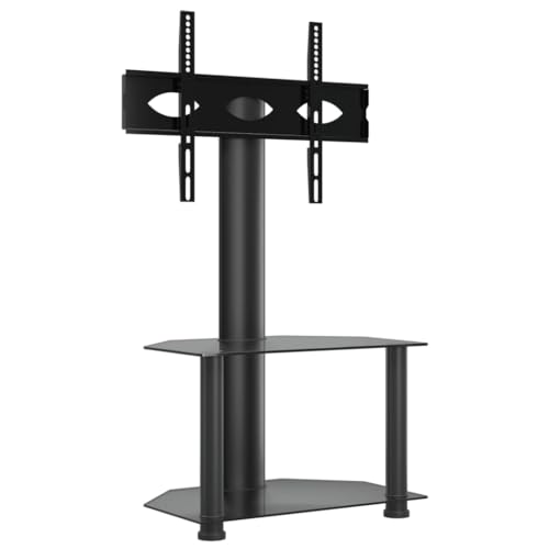 vidaXL TV Eckregal, TV Schrank mit 2 Ablagen, ±25° Schwenkbar TV Ständer Regal für 32-70 Zoll, TV Konsole Fernsehtisch Eckschrank, Schwarz vidaXL TV Eckregal, TV Schrank mit 2 Ablagen, ±25° Schwenkbar TV Ständer Regal für 32-70 Zoll, TV Konsole Fernsehtisch Eckschrank, Schwarz von vidaXL