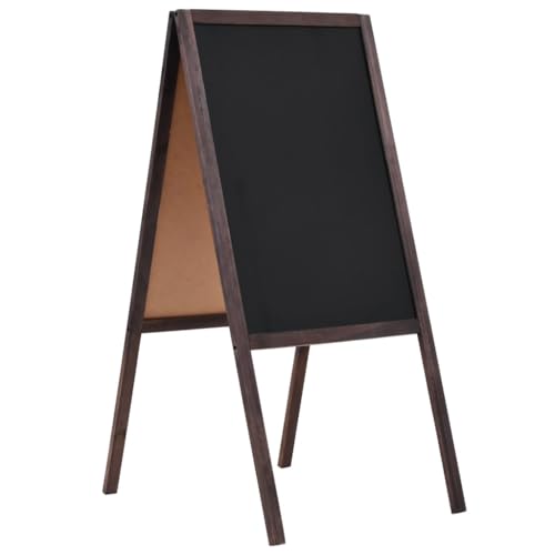 vidaXL Tafel Beidseitig Holz 40x60cm Kreidetafel Aufsteller Kundenstopper von vidaXL