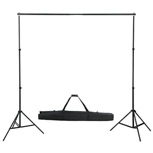 vidaXL Teleskop Hintergrundsystem 155-300cm Alu Stativ Fotostudio Hintergrund von vidaXL