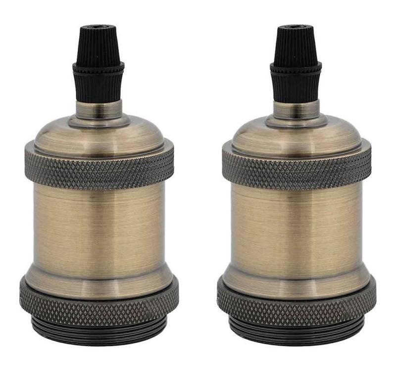 vidaXL WLAN-Dongle Lampenfassungen 2 Stk. Bronze E27 von vidaXL