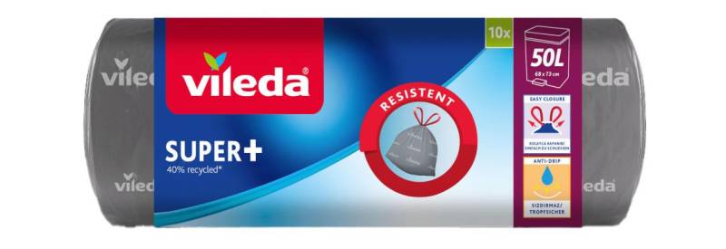 vileda Müllbeutel 50,0 l grau von vileda