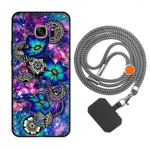 vingarshern Foto Handyhülle Samsung Galaxy S7 Edge Hülle Silikon mit Handykette,Hülle Samsung S7 Edge Schutzhülle mit Muster,Weich Bumper Case Samsung S7 Edge Hülle mit Kette/Umhängeban,Bild 03 von vingarshern